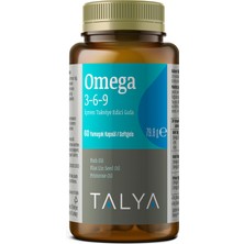Talya Omega 3-6-9 İçeren Takviye Edici Gıda, Balık Yağı, 60 Yumuşak Kapsül