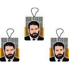 Jet Hızında 3'lü Set Ahmet Kaya (Nerden Bileceksiniz) Tasarımlı Oto Kokusu