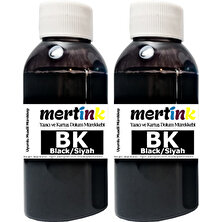 Mertink Hp 1000 1010 1050 (301) Kartuş Dolum Seti  2X100ML Siyah Mürekkep