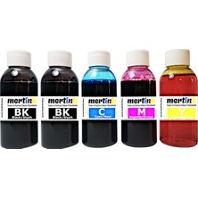 Mertink Canon E3140 E3340 E4240 Yazıcı Uyumlu Kartuş Dolum Seti 5 Li Set 5X100ML Mürekkep