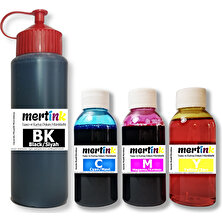 Mertink Canon Pixma E414 PG46 CL56 Yazıcı Uyumlu Kartuş Dolum Seti 500ML SİYAH+3X100ML Renkli Mürekkep