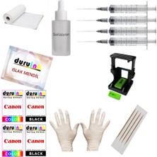 Mertink Hp D1330 D1341 D1360 (21 22) Kartuş Dolum Seti  4X100ML 4 Renkli Mürekkep