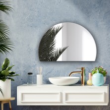 Decorita Ayna | Yarım Ay Ayna | Düz Ayna | 60CM x 40CM