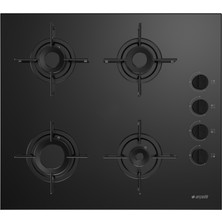Arçelik Ocd T 601-1 Es Gazlı Cam Tablalı Ocak Siyah