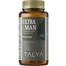 Talya Ultra VitaMAN Bitkisel Karışım İçeren Takviye Edici Gıda, 60 Kapsül (Erkekler İçin)