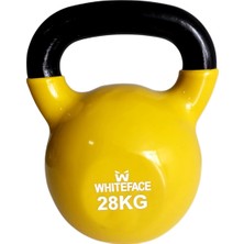 Whiteface Kettlebell(Çaydanlık Tipi Dambıl) 28 kg (Sarı-Siyah)