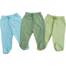 Bebedino Bebek Patikli Alt Hava Alır Kumaş Düz Renk (3 Lü Paket Çağla-Su Yeşili-Küf Yeşili)10