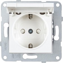 Viko Karre 12 Adet Kapaklı Topraklı Priz Çerçevesiz