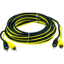 Avrasya Elektronik For-X X-25RCA 2 Rca + 2 Rca 5 Metre Oto Anfi Kablosu
