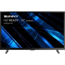 Sunny SN32DAL04/0202 32" 80 Ekran Uydu Alıcılı HD LED TV(12V Girişli)