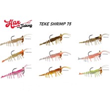 Han Fish Teke Shrimp Karides 75 mm 7 gr Silikon Yem