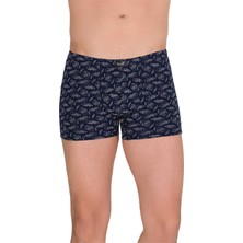 Berrak 4497 Likralı Modal İnce Belli Desenli Erkek Boxer