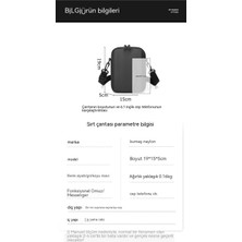 Messenger Çanta Erkek Su Geçirmez Açık Rahat Erkek Tek Omuz Messenger Küçük Çanta (Yurt Dışından)