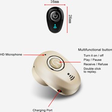 CD Mini Görünmez Kablosuz Kulaklık Gürültü Önleme Bluetooth Kulaklık Ahizesiz Kullanım Stereo Kulaklık Tws Mikrofonlu Kulaklık (Yurt Dışından)