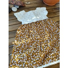 Handmade Kız Çocuk Elbisesi Pamuk, El Örgüsü Kız Çocuk Elbisesi, Baharlık Rengarenk Kız Çocuk Elbise