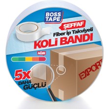 Boss Tape İp Takviyeli Çok Güçlü Koli Bandı 50mmx25mt