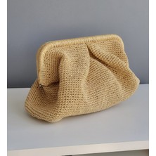 Yanu Design Burslu El Örgüsü Hasır Çanta