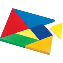 Ata Ahşap Oyuncak Ksilofon&tangram&rubik Küp 3'lü Oyun Set Renkli