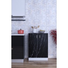 Rafineri Mokas Çok Amaçlı Mdf Dolap Raflı Kapaklı Mutfak Balkon Banyo