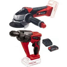 Einhell Te-Hd 18 Li Akülü Vidalama Delme Te-Ag 18/115 Akülü Avuç Taşlama 1X2.5AH Starter Kit Set