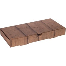 Ahşap Baskılı Büyük Pide Kutusu 36X20X5 cm - 100 Adet