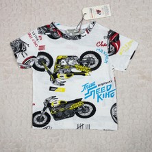 Woorage Erkek Çocuk Motor Bisiklet Tişört