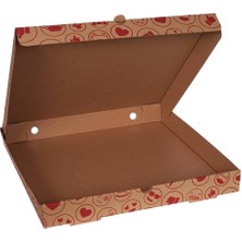 33 cm Emoji Baskılı Pizza Kutusu (33X33X4) - 500 Adet