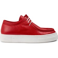 Deery Hakiki Deri Kırmızı Kadın Sneaker
