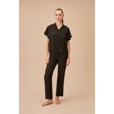 Suwen Cream Maskülen Pijama Takımı