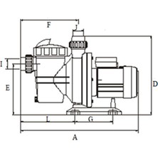 Nortek Hcp 200 T Ön Filtreli Havuz Pompası NORTEK-HCP-200-T