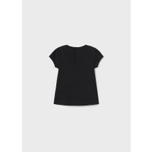 Mayoral Kız Bebek Baskılı T-Shirt Siyah 1013