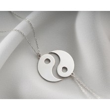 Nida Jewelry 925 Ayar Gümüş Çift Yin Yang Kolye