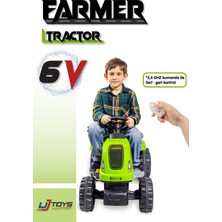 Ujtoys - Akülü Kumandalı 6V Traktör