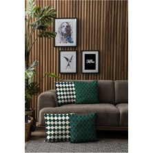 Sk Home Skhome Özel Tasarım Premium Dekoratif 8li Kırlent Kılıfı