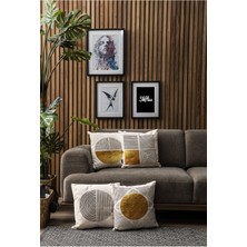 Sk Home Skhome Özel Tasarım Premium Dekoratif 8li Kırlent Kılıfı