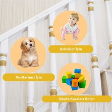 Revu Baby Çocuk ve Evcil Hayvan Için Korkuluk Balkon ve Merdiven Filesi Çocuk Güvenlik Filesi Koruyucu
