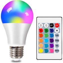 Microcase Uzaktan Kumandalı Renk Değiştiren Rgb LED Ampul 10W 1100 Lümen - AL3591