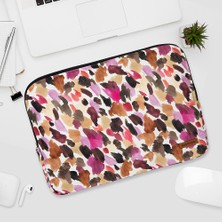 Booms Bag MacBook Air/pro Ultrabook 13-14 Inç Su Geçirmez Fermuarlı Darbe Önleyici Laptop Notebook Çantası-Paint