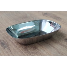 Göksan Mutfak Çelik Salata Kare Kayık Tabak 17CM