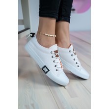 Bartrobel Kadın Erkek Günlük Spor Ayakkabı Beyaz