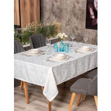Cotton Box Jakarlı Dertsiz Masa Örtüsü Lavinia Beyaz 155X160