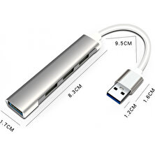 Teknoexpress 4in1 USB USB Macbook Pro-Air-Imac-Huawei-Lenovo Uyumlu Çevirici USB Çoklayıcı Çoğaltıcı Hub Adaptör Hızlı Şarj