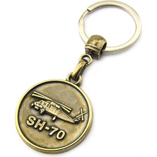 Anahtarlık Sepeti Sh-70 Helikopter Rölyefli Metal Anahtarlık