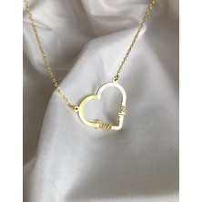 Nida Jewelry 925 Ayar Gümüş Kalp Istediğini Yazdır Kolye