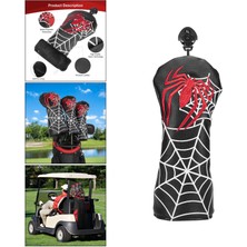 PZ Home Örümcek Pu Deri Golf Kafa Kapağı Fairway Club Headcover Polar Astar Kılıfı Ut (Yurt Dışından)