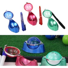 PZ Home Golf Topu Liner Marker Çizim Işaretleme Astar Hizalama Koyma Aracı Pembe + Kırmızı (Yurt Dışından)