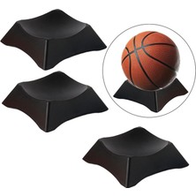 PZ Home 3x Siyah Top Ekran Standı Taban Topu Standı Futbol Depolama Rafı Basketbol (Yurt Dışından)