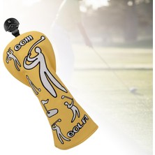 PZ Home Dayanıklı Golf Ahşap Kafa Kapağı Headcover Pu Deri Golfçü Ekipman Koruma Sarı Ut (Yurt Dışından)