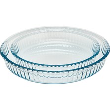 Paşabahçe 159022Z00 Yuvarlak 2'li Borcam - 26 cm + 32 cm