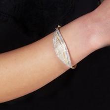 Adil İdil Kuyumculuk Kalın Taşlı Kelepçe